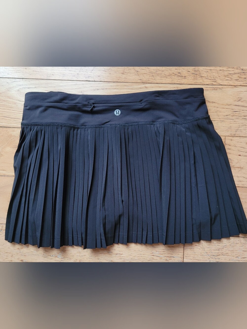 lululemon Black Pleated Skater Tennis Skort Skirt Size 8